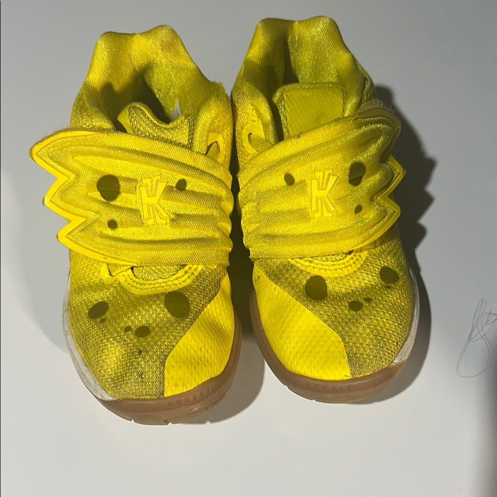 Kids Yellow Nike sponge bob Athletic Shoes